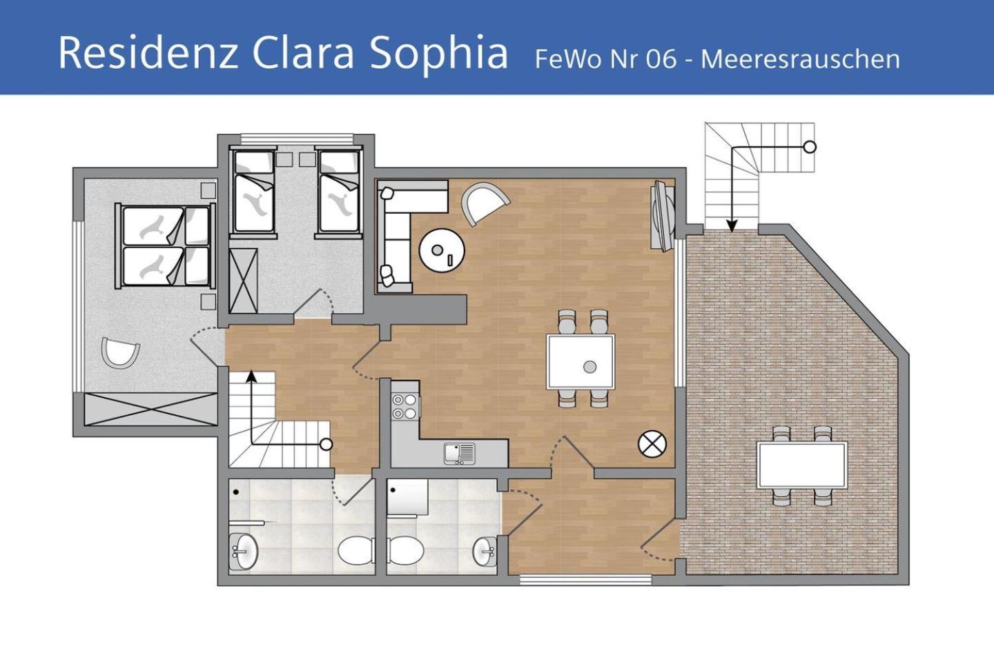 Ferienwohnung Meeresrauschen In Der Residenz Clara Sophia Binz Luaran gambar